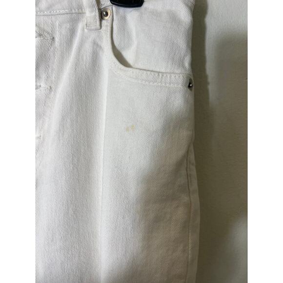 IRO Paris White Button Fly Slim High Rise Jeans Sz 25 - Picture 3 of 4